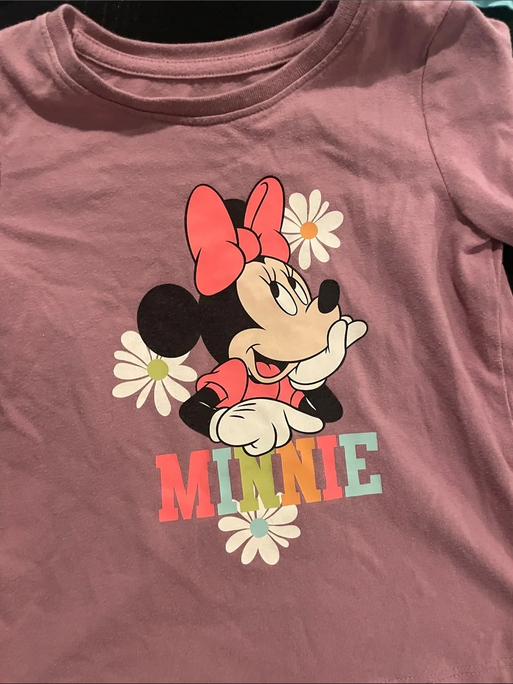 Disney Minnie Mouse Mauve Long-Sleeve Tee for Kids